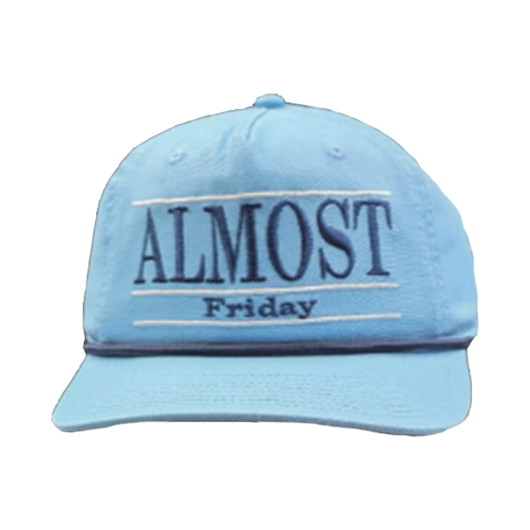 Almost Friday Snapback Bar Hat (Light Blue)