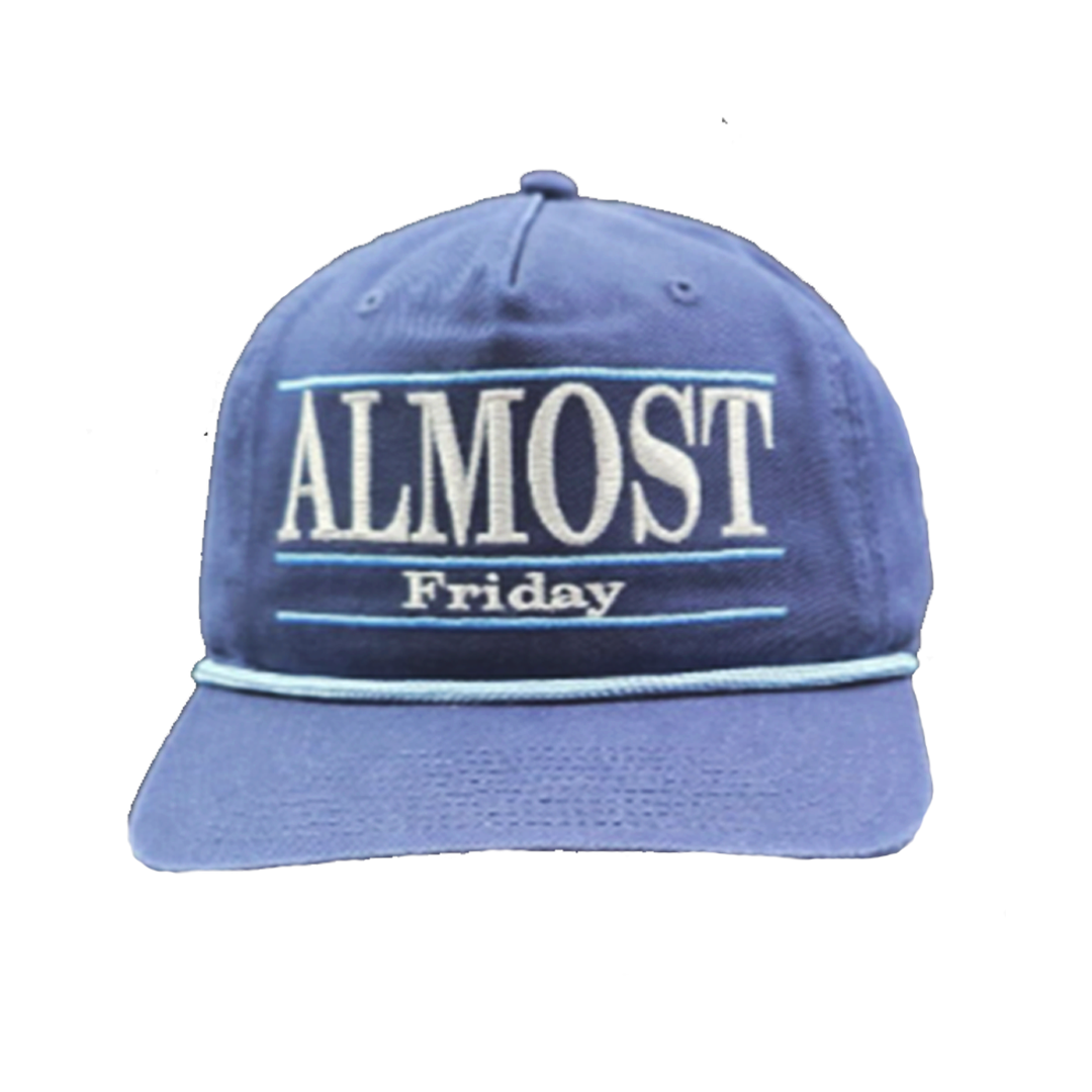Almost Friday Snapback Bar Hat Navy