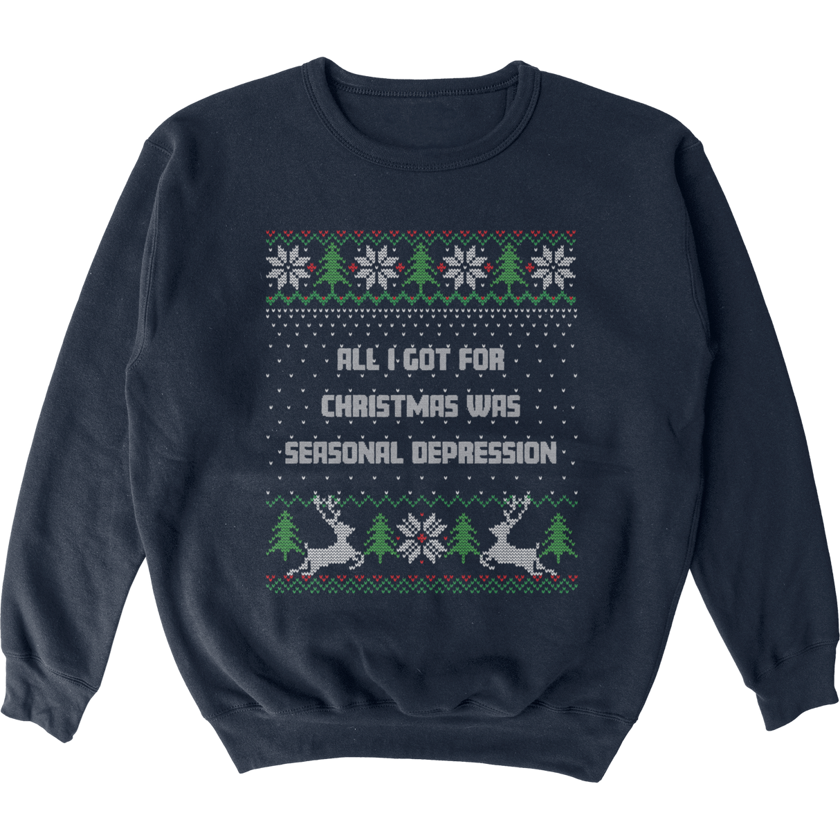 Seasonal Depression Tacky Sweater