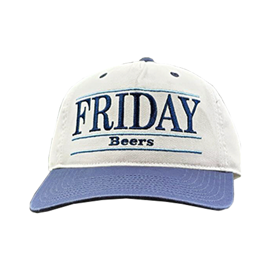 Friday Beers Bar Hat White with Navy