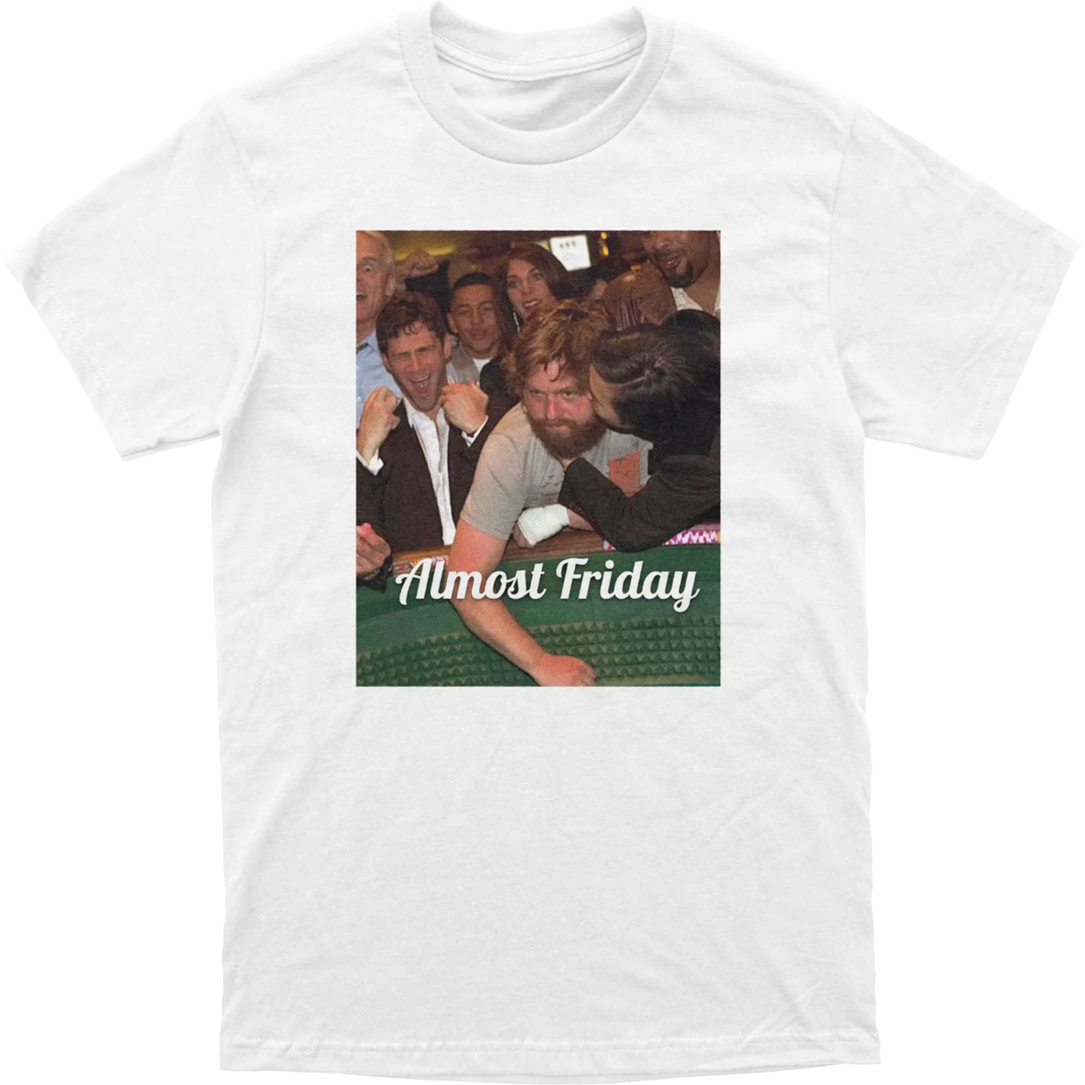Almost Friday Hangover Cheek Kiss Tee
