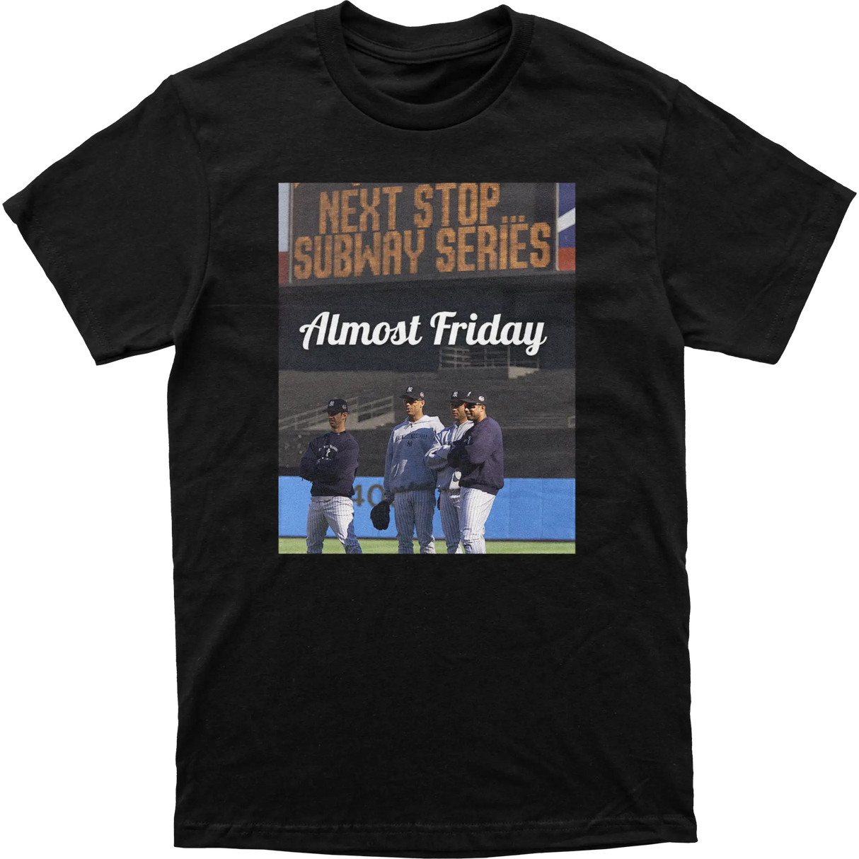 Almost Friday Next Stop Subway Series Tee