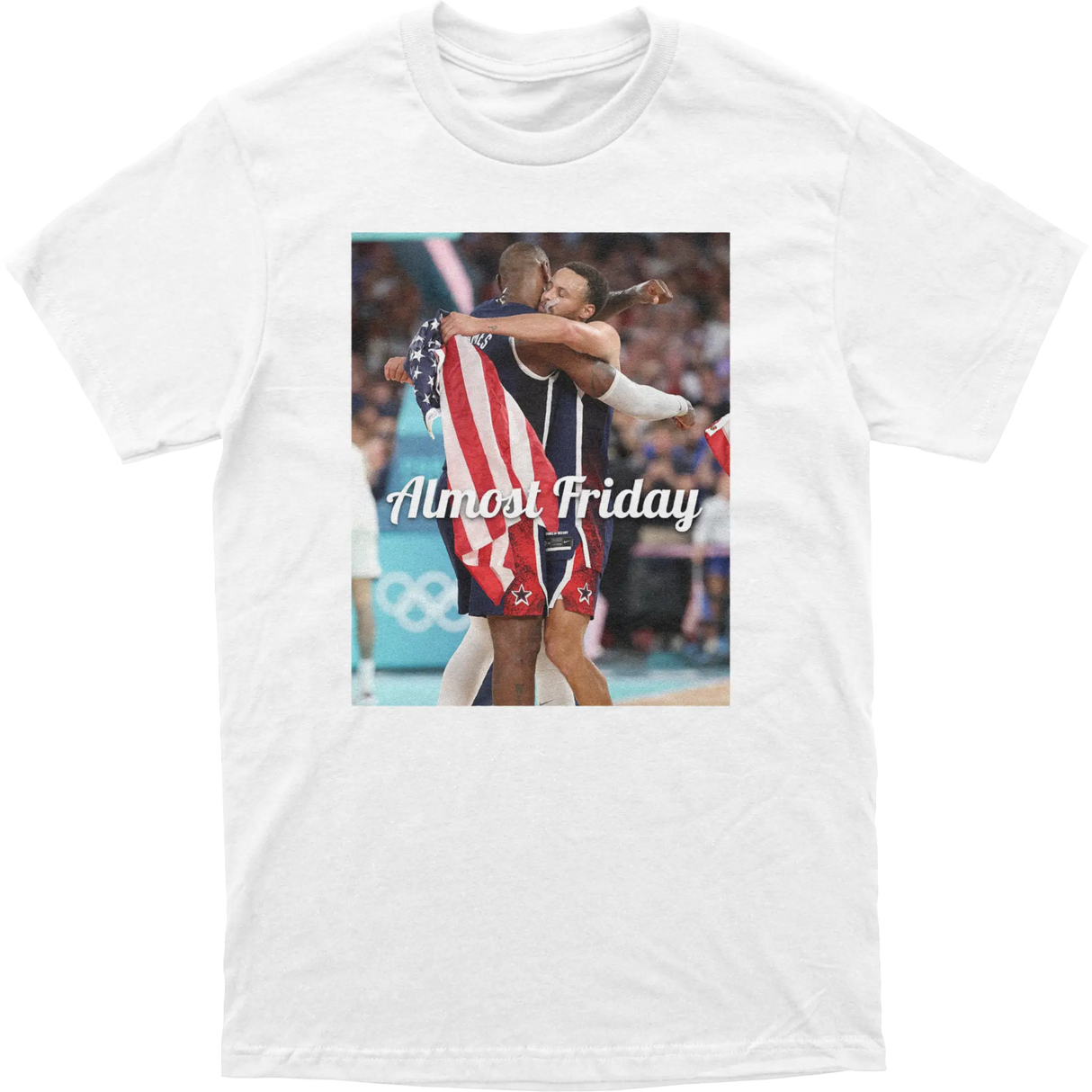 Almost Friday Bron and Steph Olympics Tee