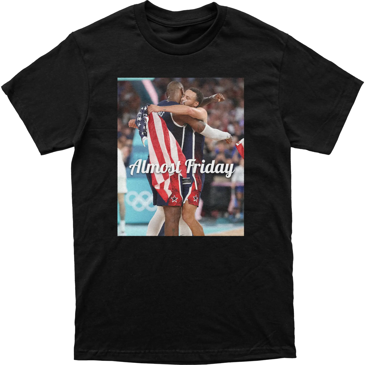 Almost Friday Bron and Steph Olympics Tee
