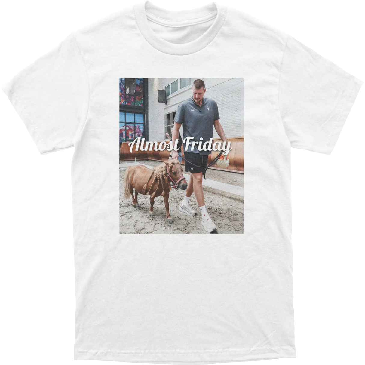 Almost Friday Jokic Horse Tee