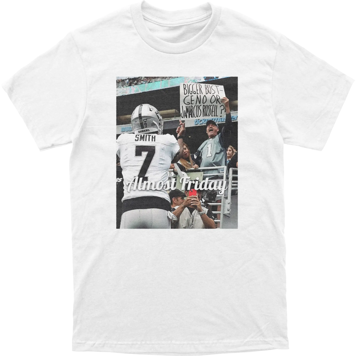 Almost Friday Geno Middle Fingers Tee