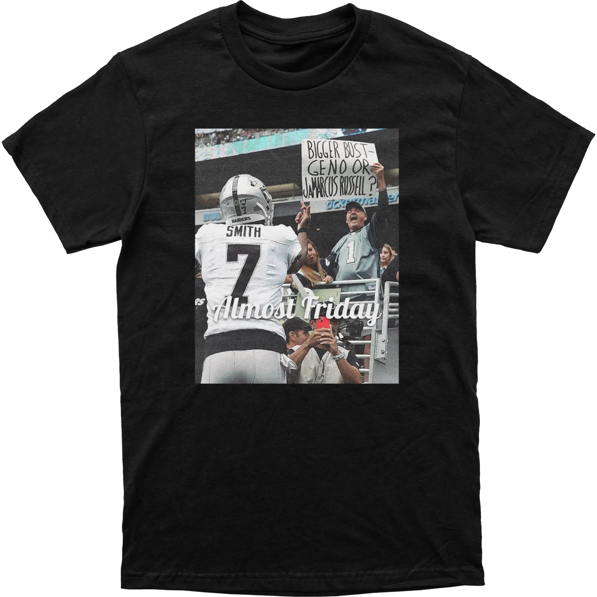 Almost Friday Geno Middle Fingers Tee