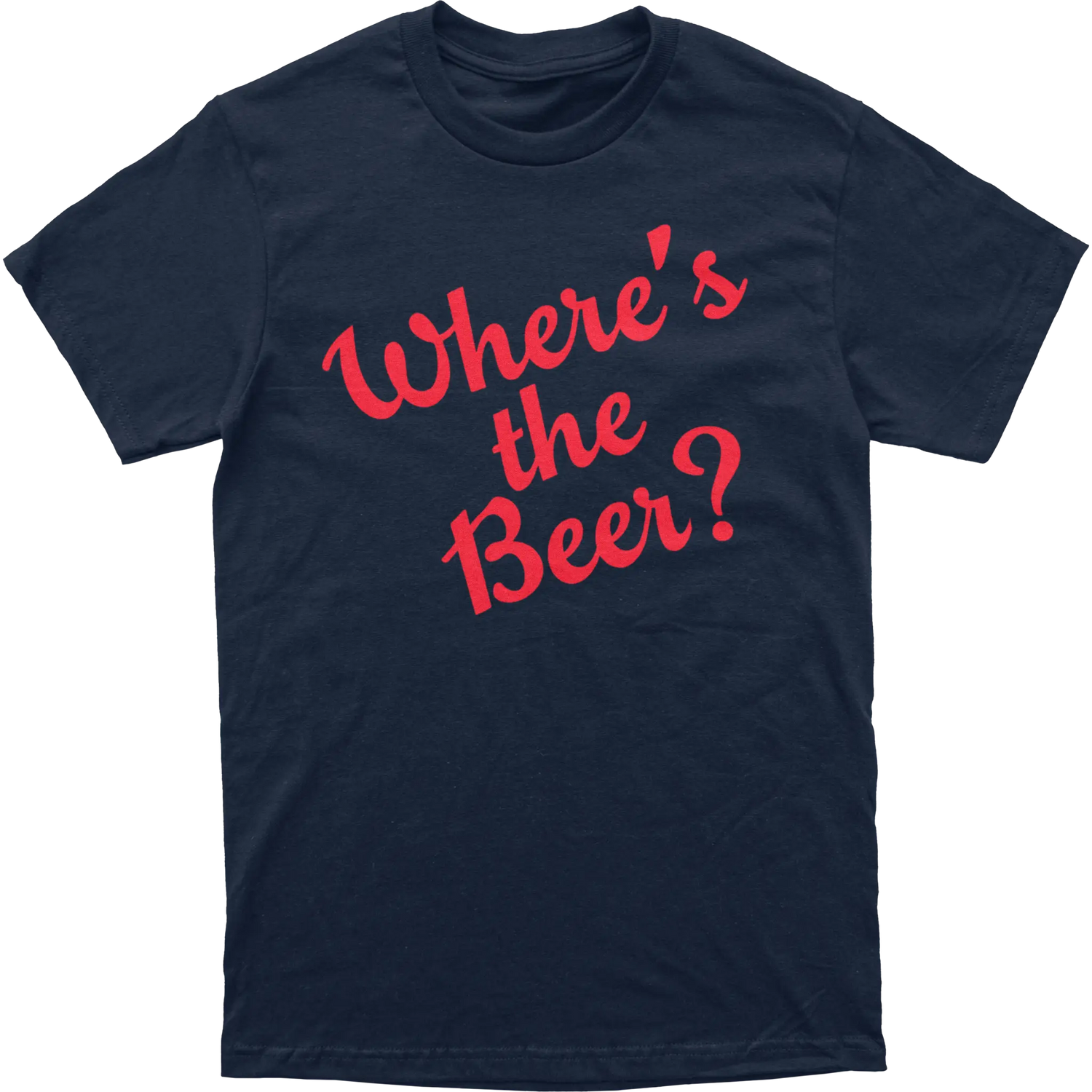 Where's The Beer Script Tee