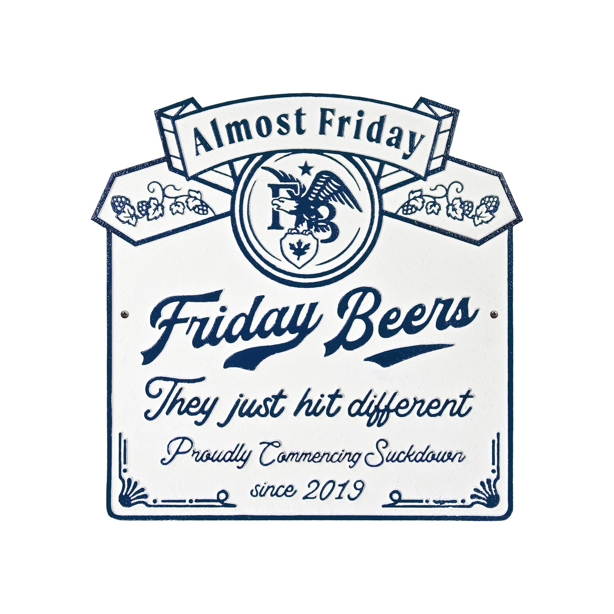 Friday Beers Wall Plaque
