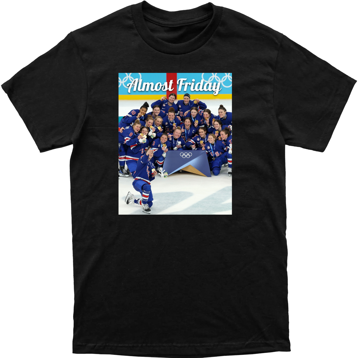 Almost Friday USA Selfie Tee