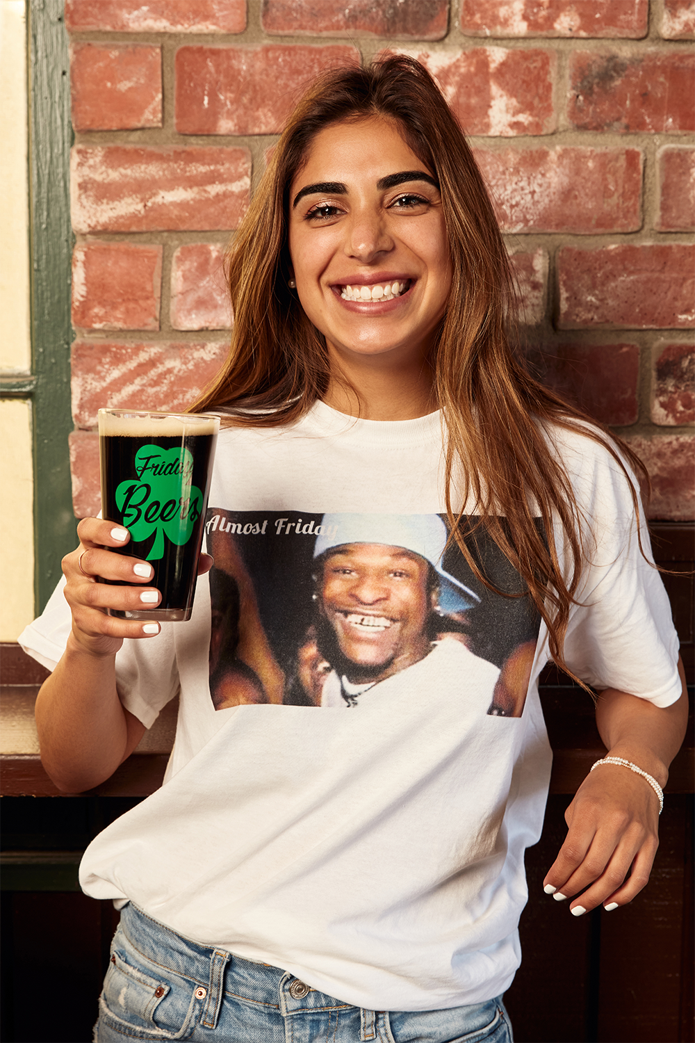 Friday Beers Clover Pint Glass