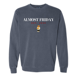 Almost Friday Drinking Bear Crewneck