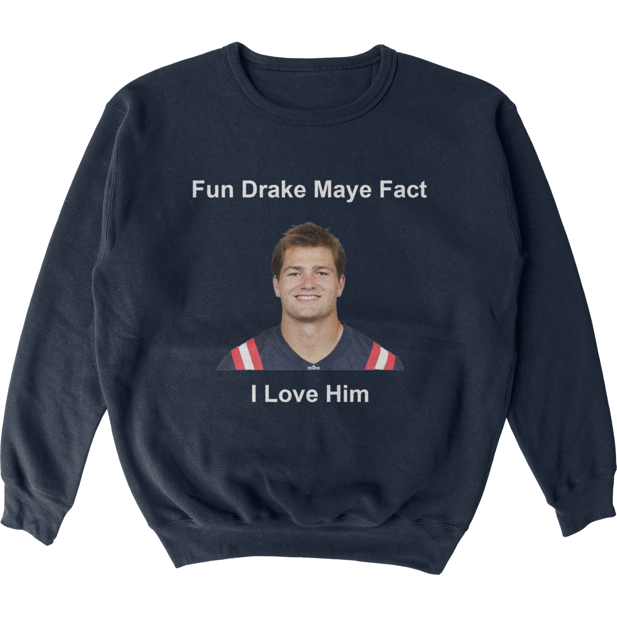 Drake Maye Fun Fact Crewneck