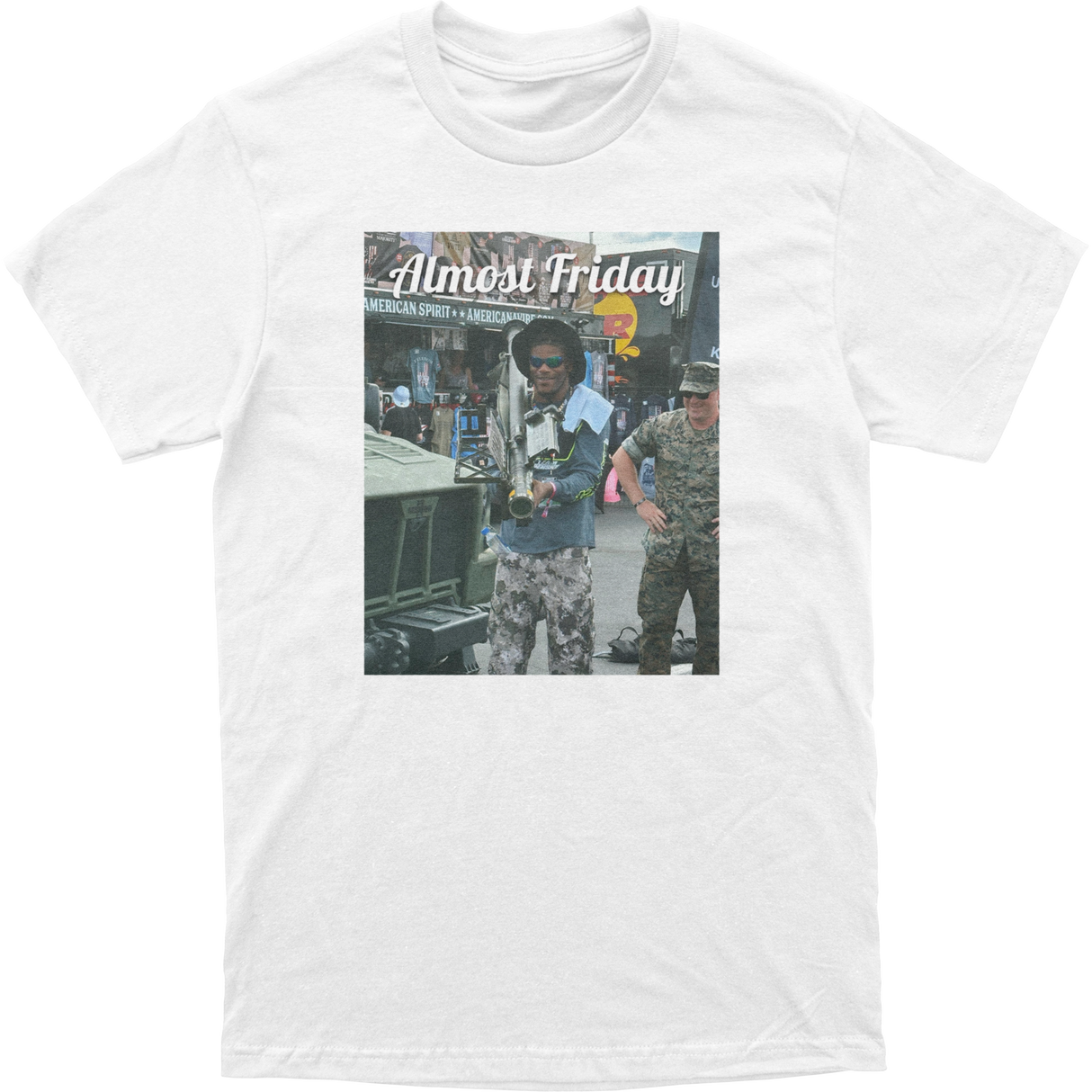 Almost Friday Lamar Rocket Launcher Tee