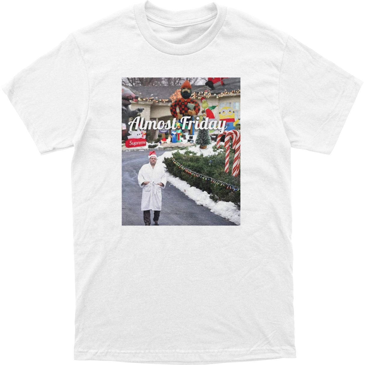 Almost Friday Tony Driveway Christmas Tee