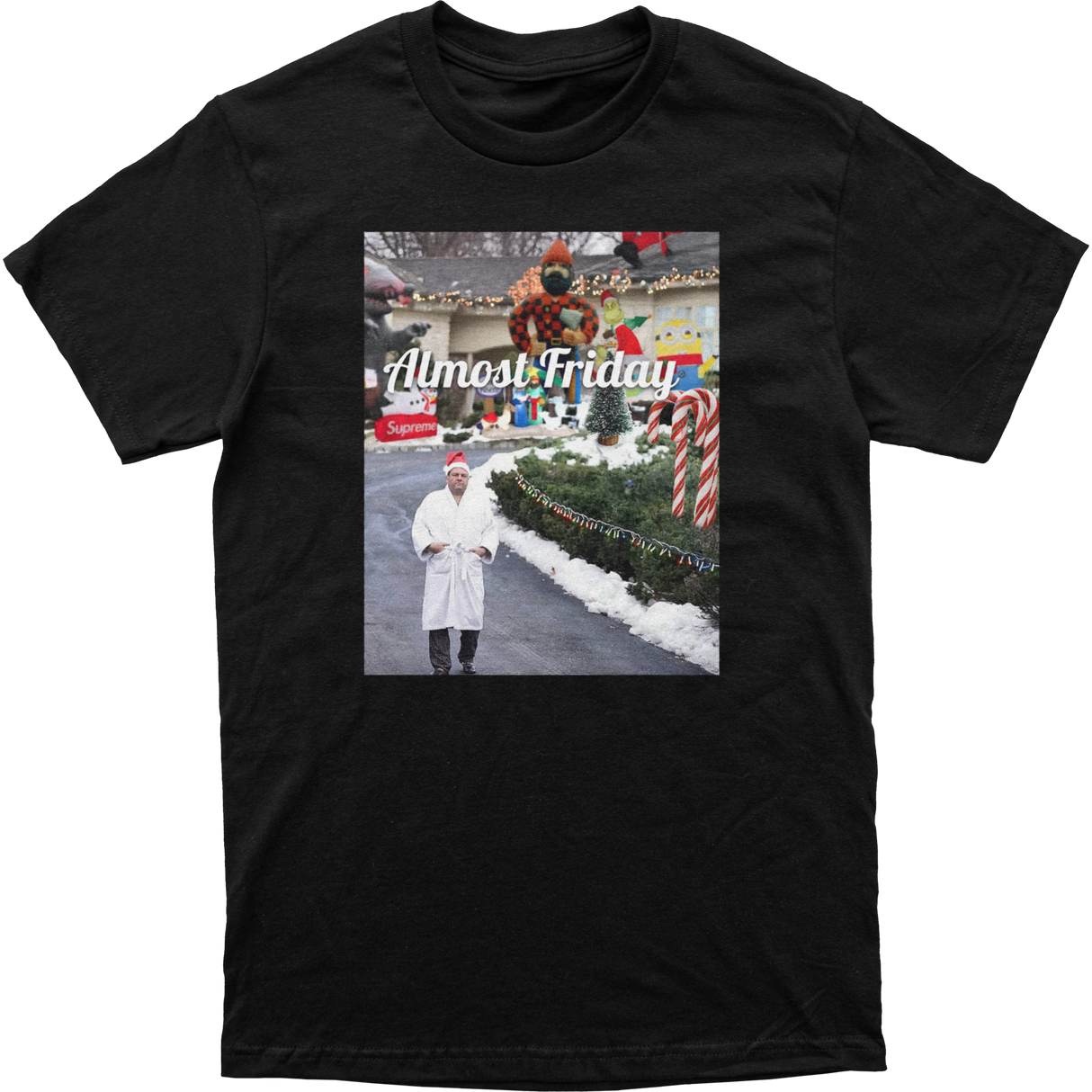 Almost Friday Tony Driveway Christmas Tee