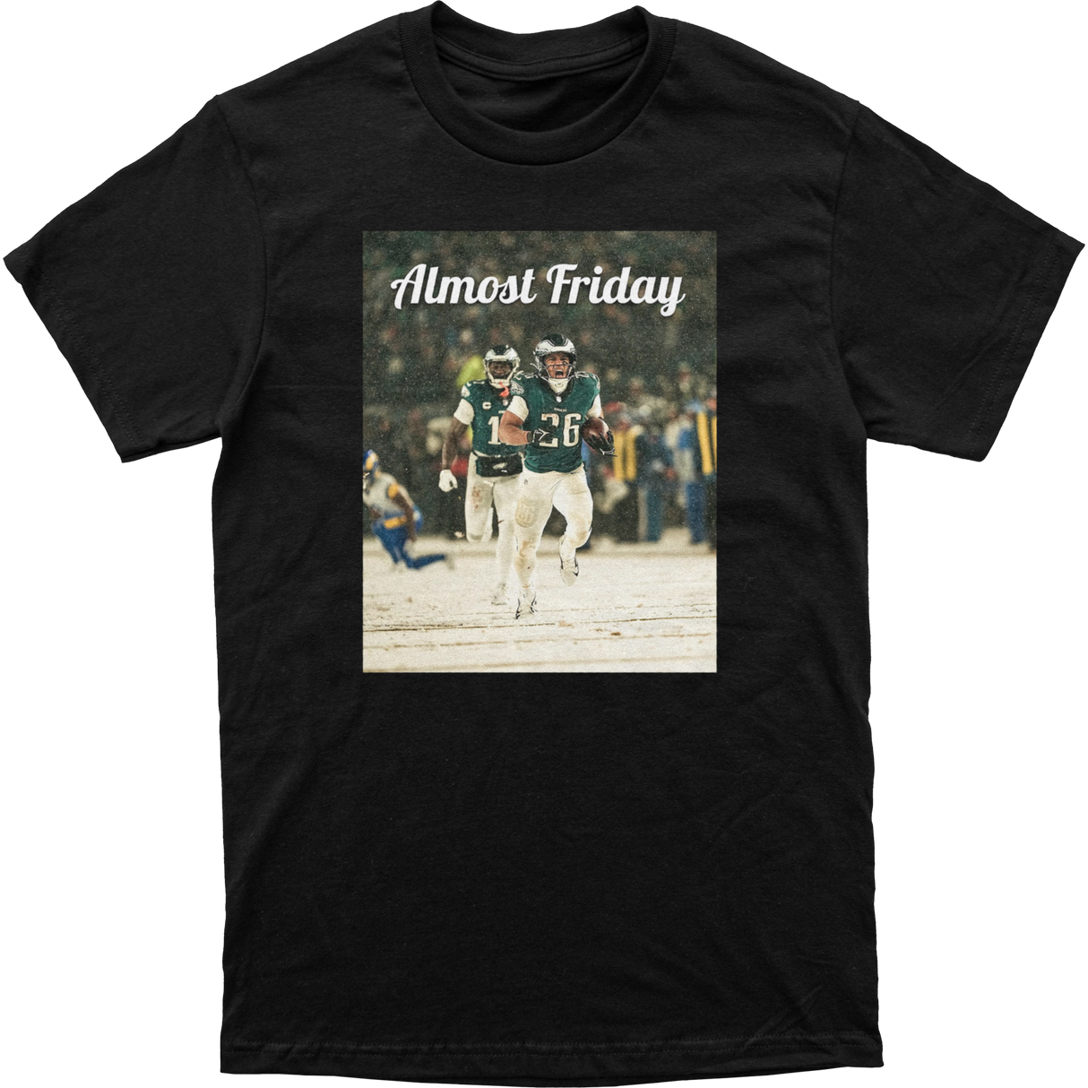 Almost Friday Saquon Snow Tee