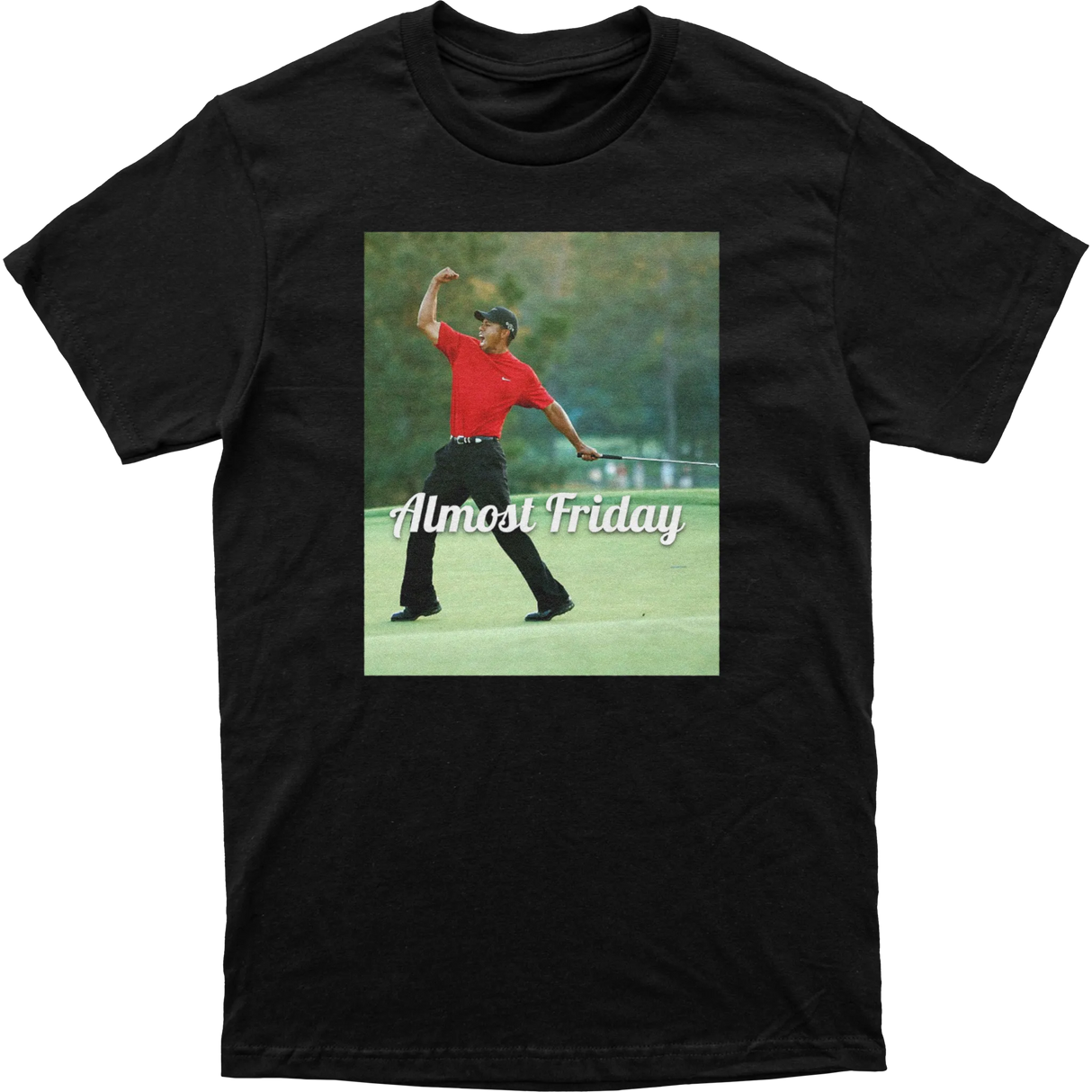 Almost Friday Tiger Fist Pump Tee