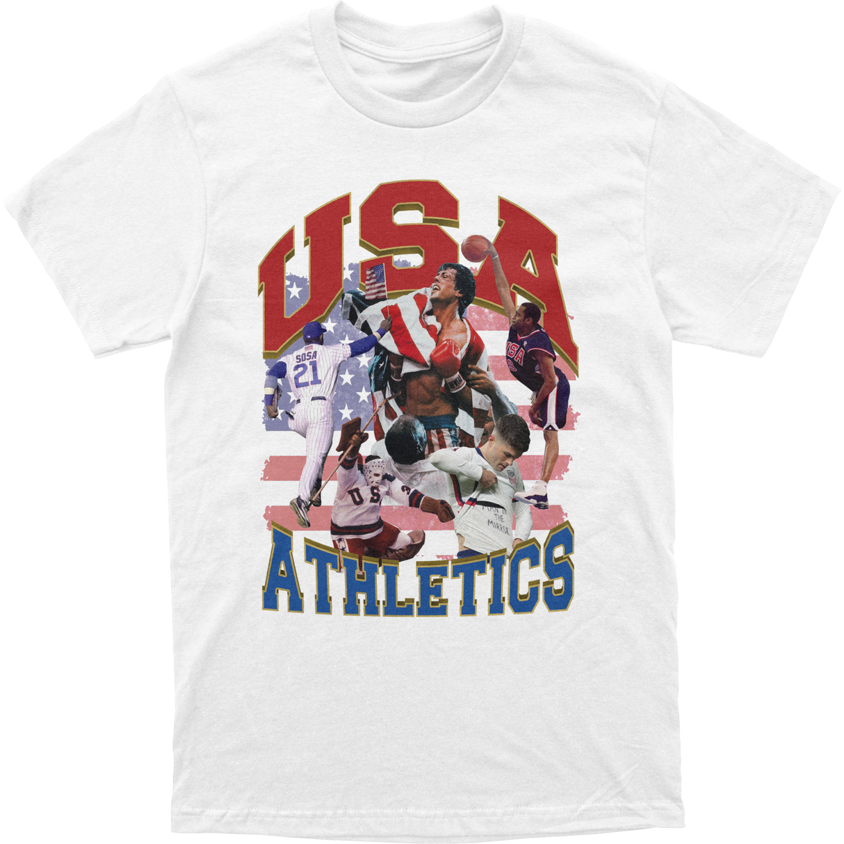 Wallflower Merch USA Athletics Tee MD White