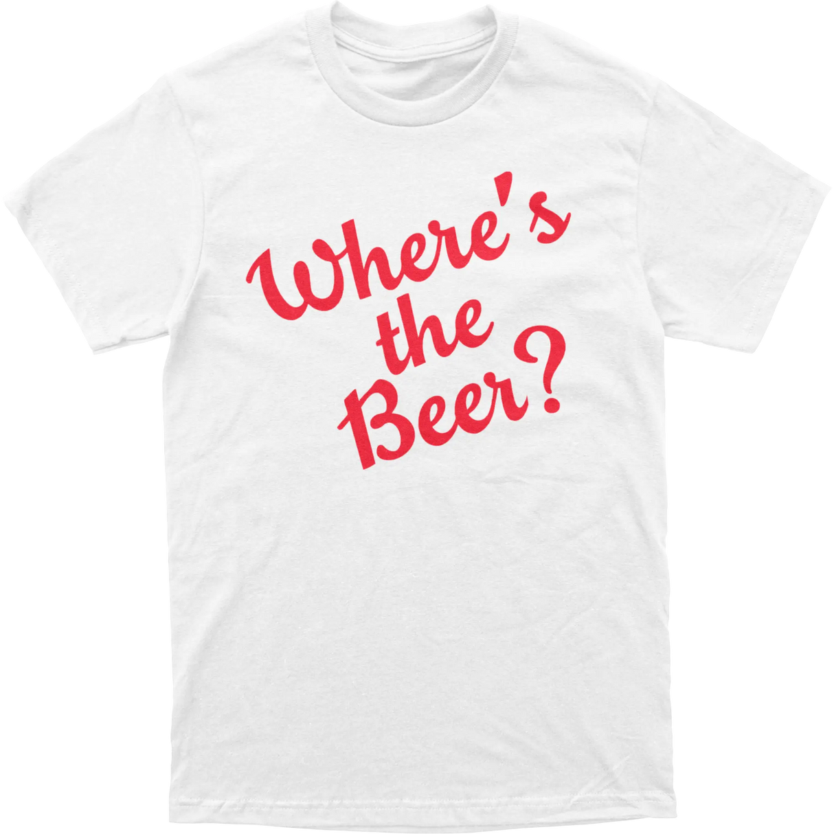 Where's The Beer Script Tee