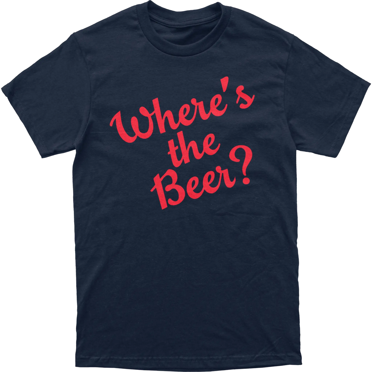 Where's The Beer Script Tee