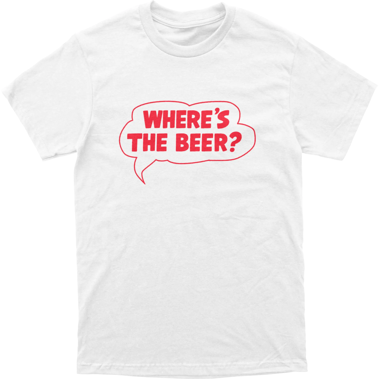Where's The Beer Word Bubble Tee