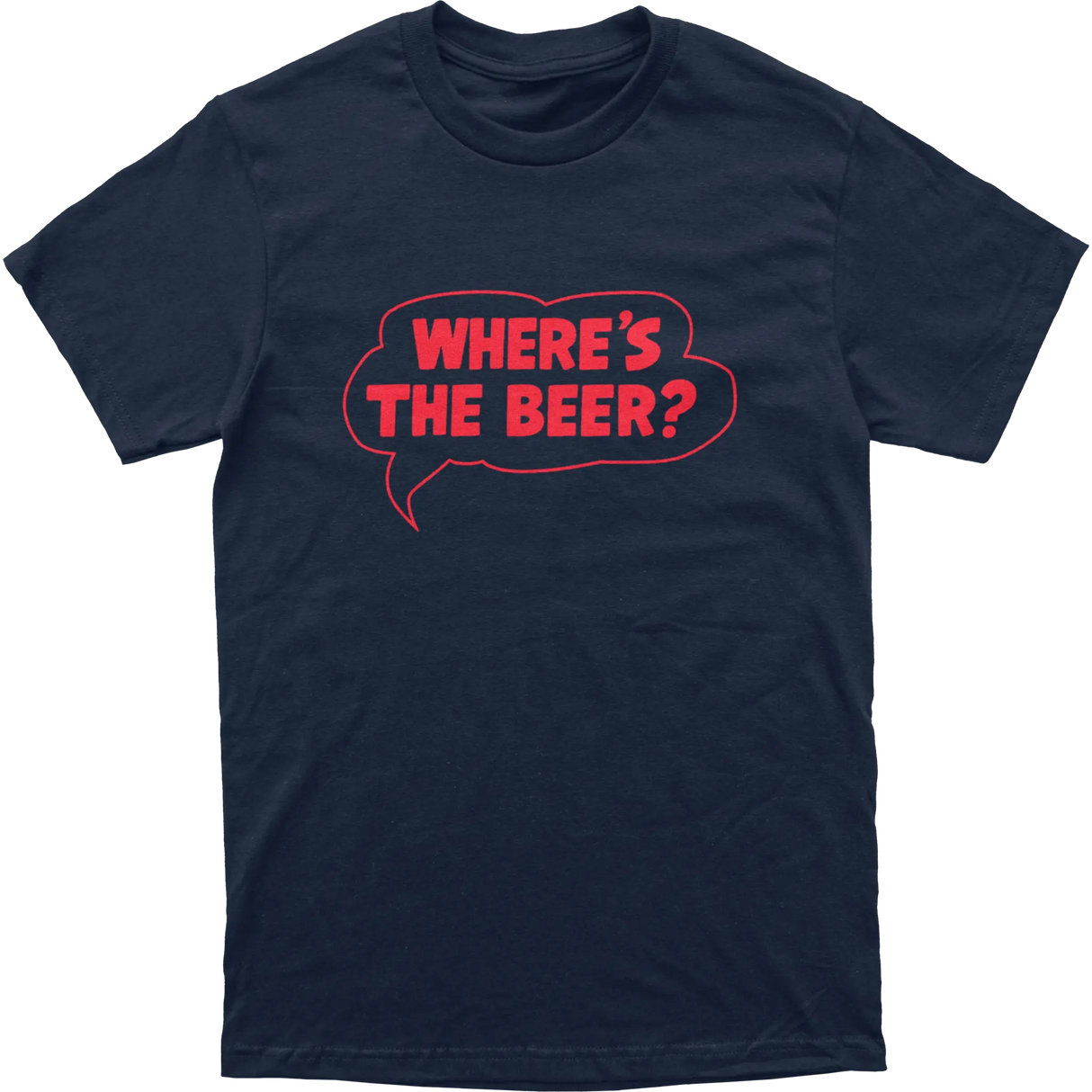 Where's The Beer Word Bubble Tee