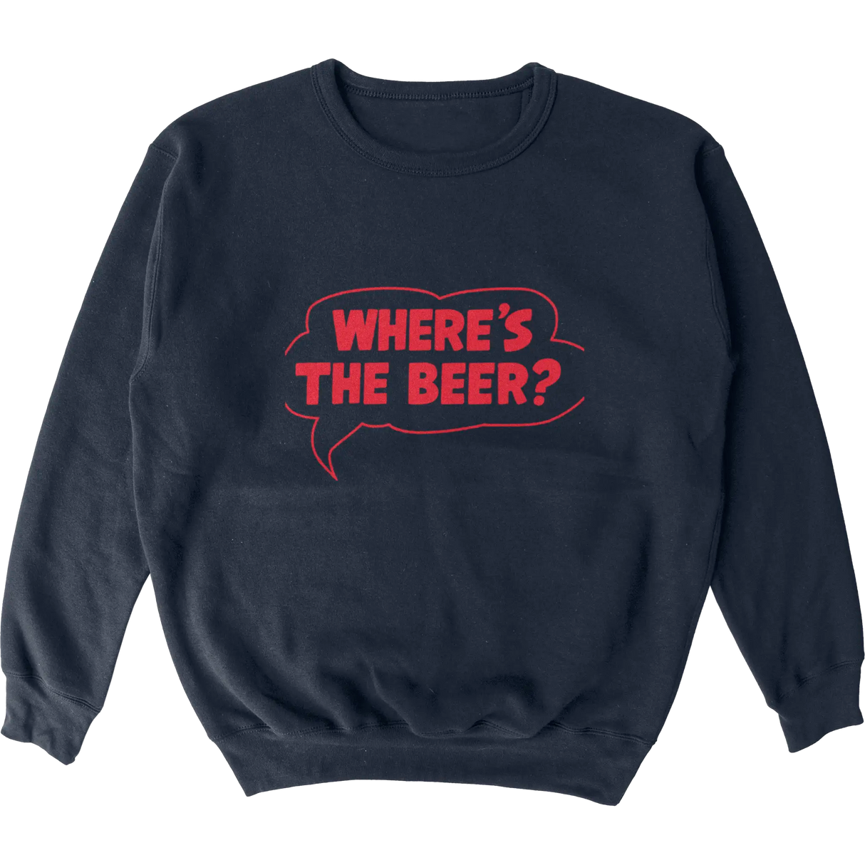 Where's The Beer Word Bubble Crew
