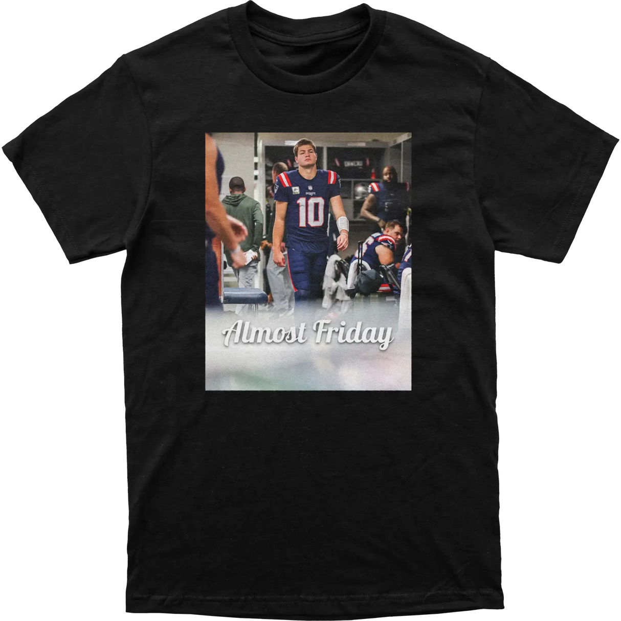 Almost Friday Drake Maye Locker Room