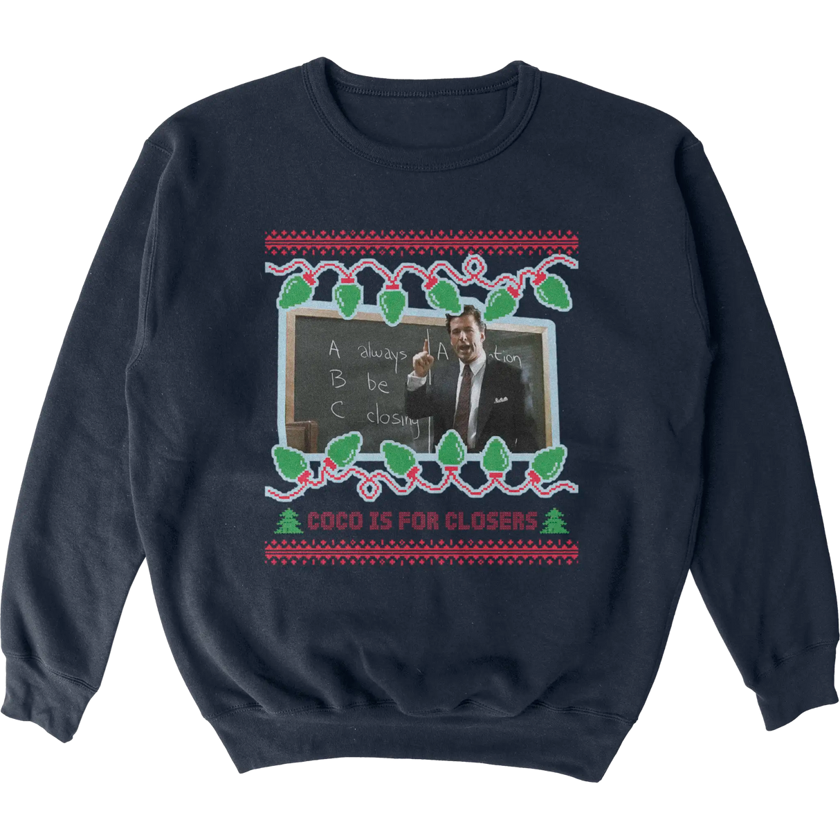 Coco is for Closers Tacky Sweater