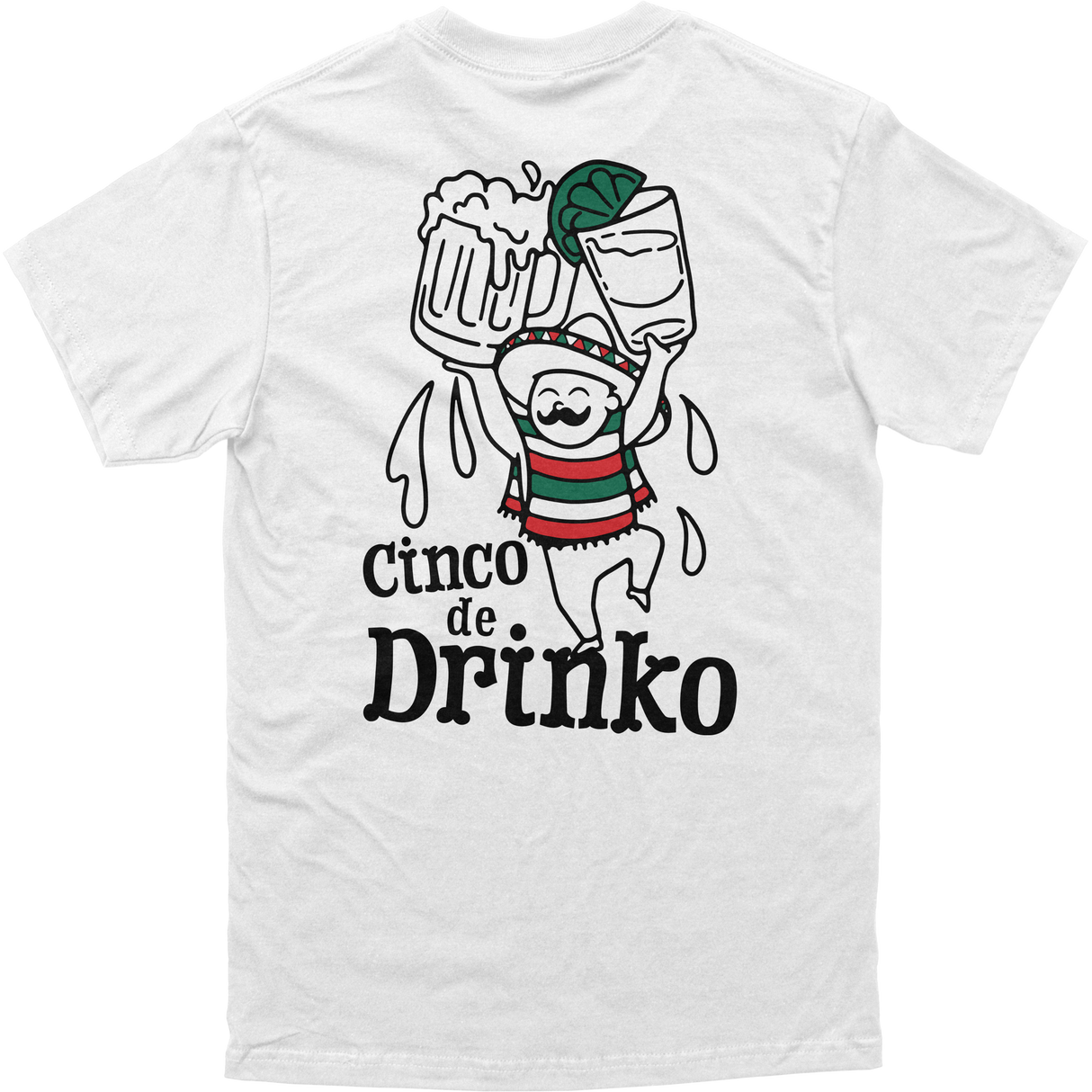 Cinco De Drinko Illustration Tee