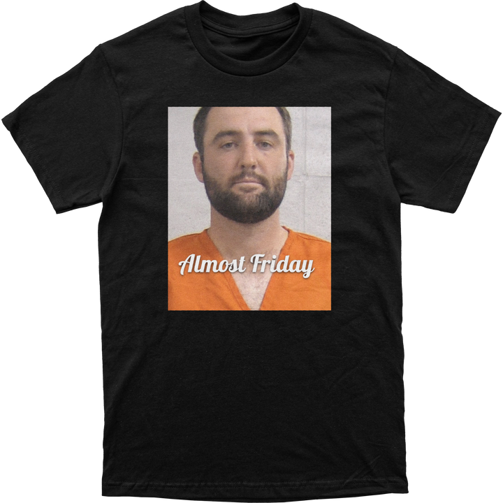 Almost Friday Scottie Mugshot Tee