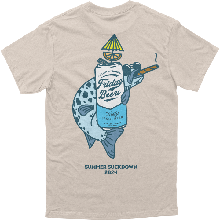 Summer Suckdown Bass Tee