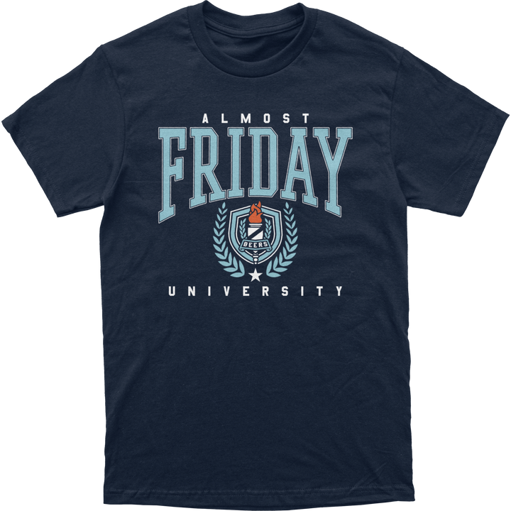 Almost Friday University Tee