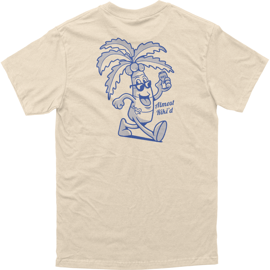 Almost Riki'd Outline Palm Tree Tee