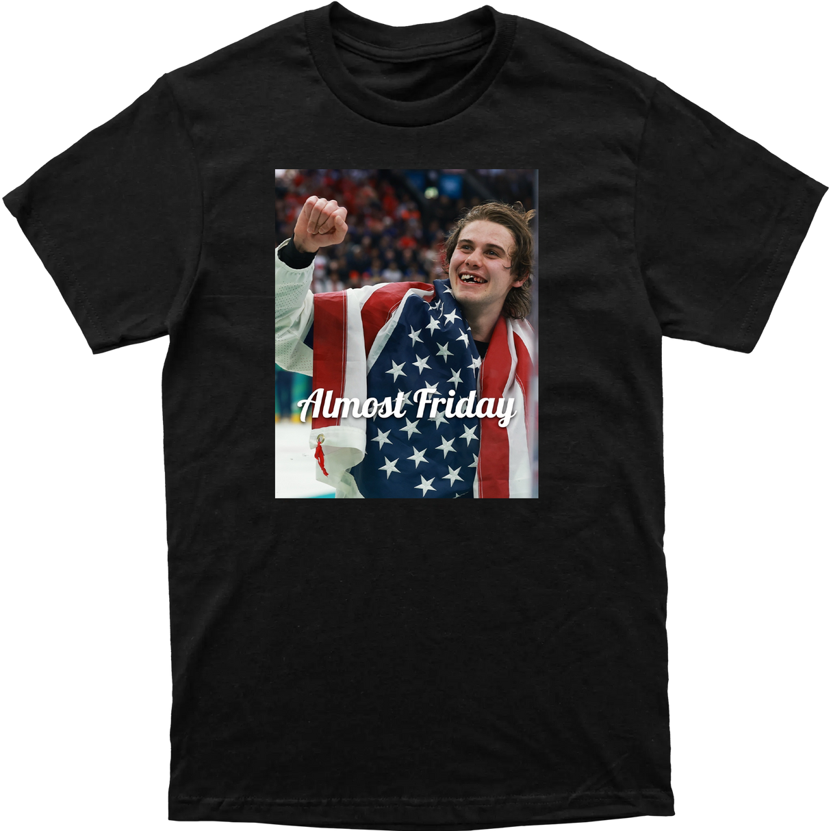 Almost Friday Hughes Teeth Tee