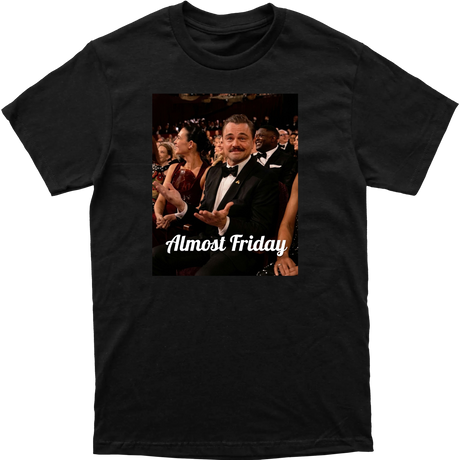 Almost Friday Leo Mustache Tee