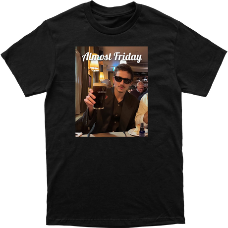 Almost Friday Chalamet Guinness Tee