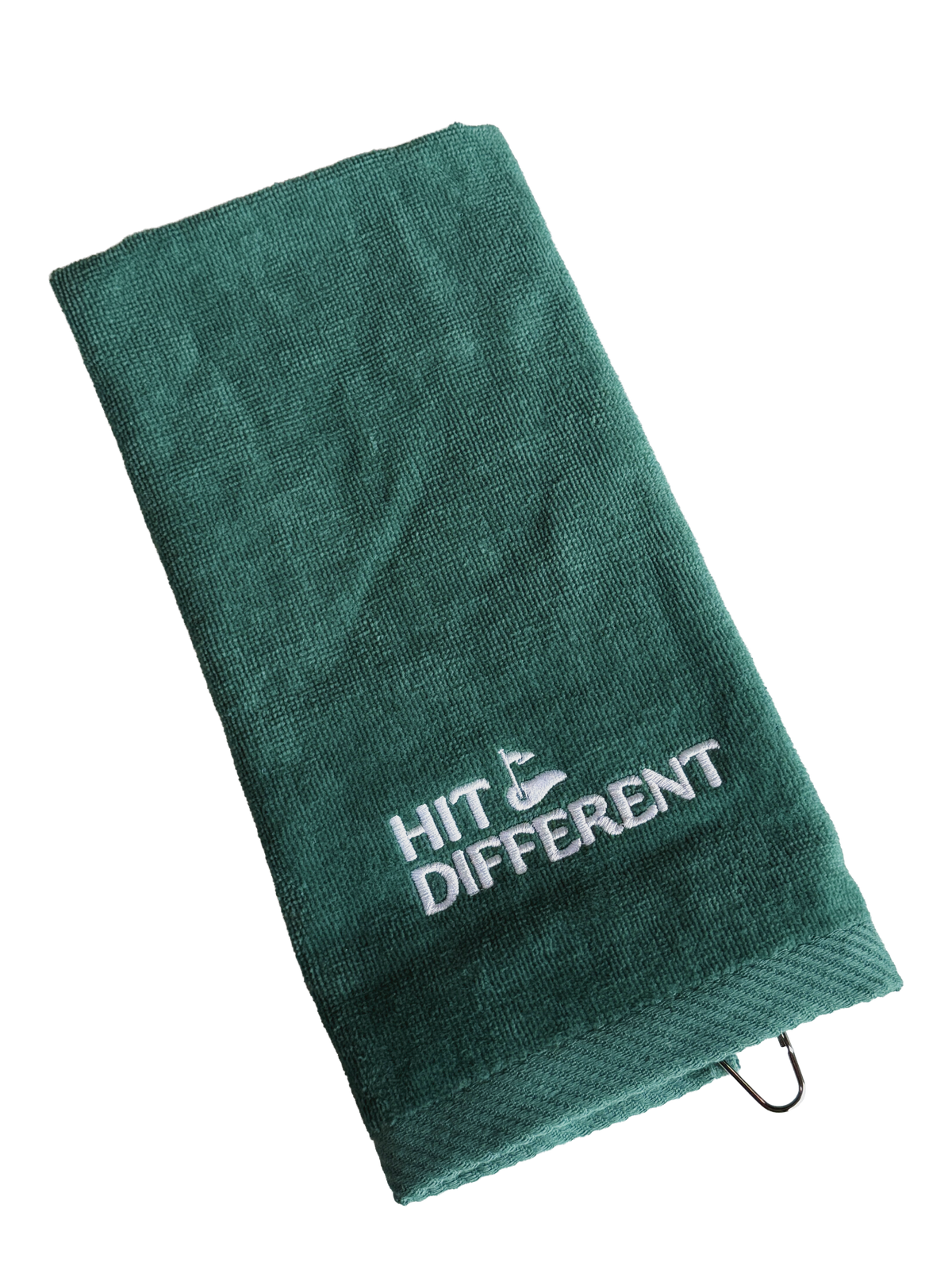 Hit Different Green Golf Towel