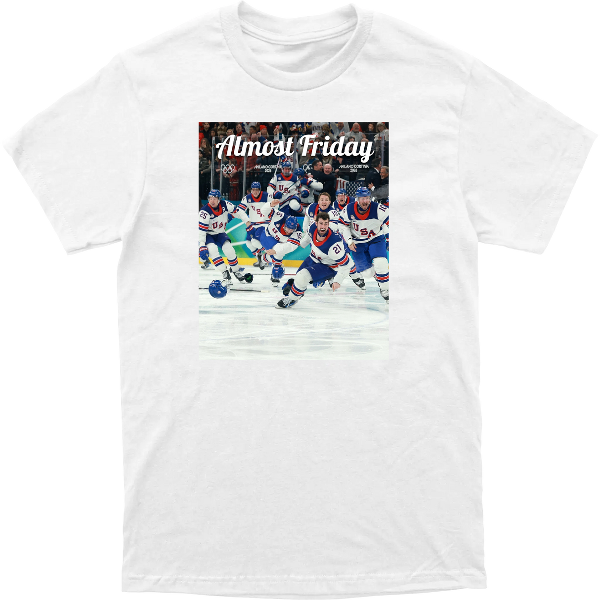 Almost Friday USA Hockey Tee