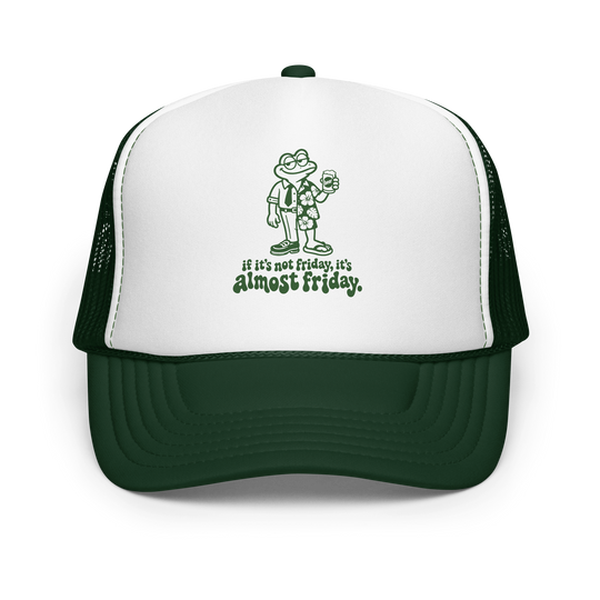 Almost Ribbit trucker hat